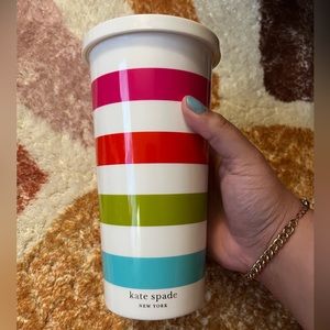 Kate Spade New York Candy Stripe Tumbler / No Straw